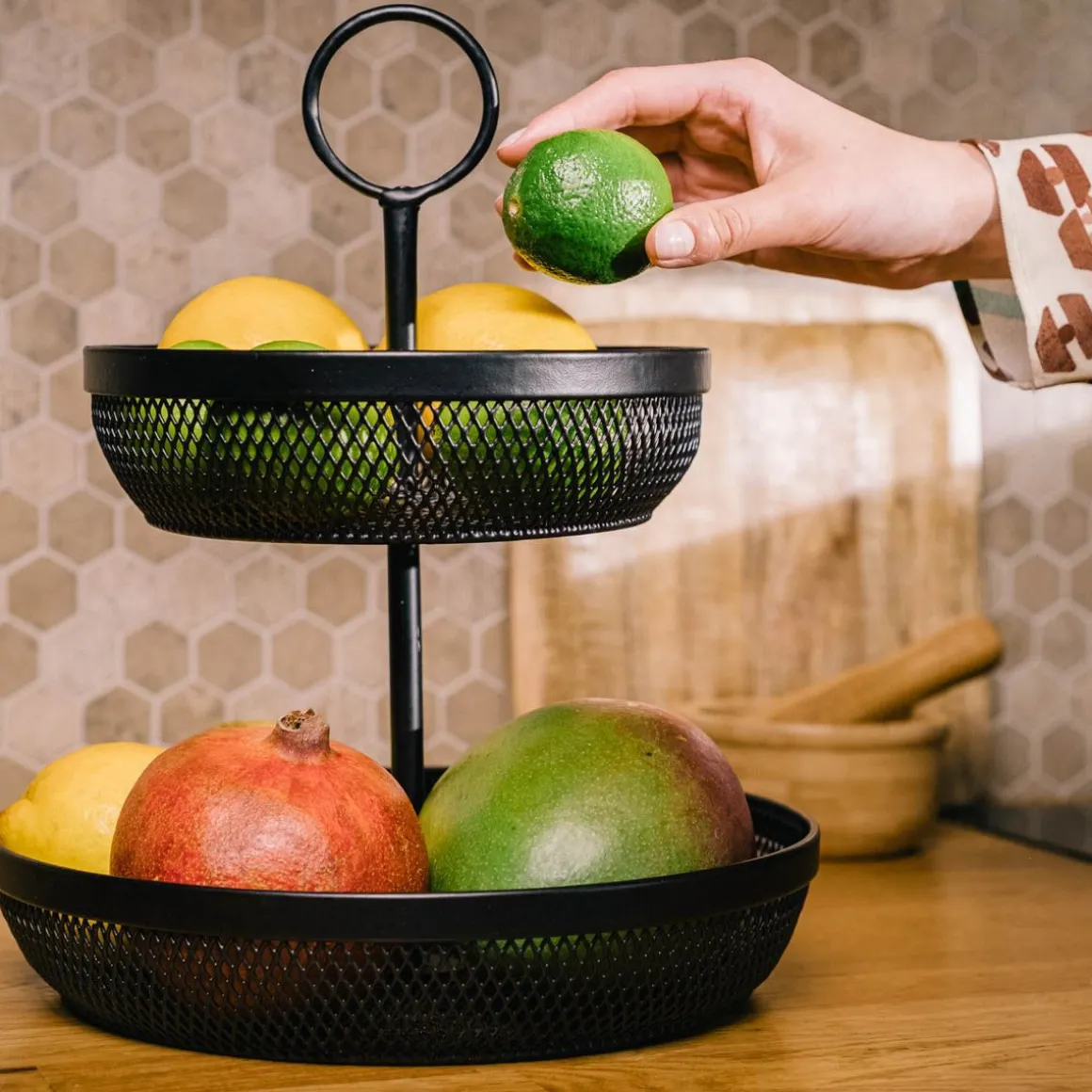 koszyk_gridio_dwupietrowy_0-1.webp Koszyk Gridio Dwupietrowy Okragly 31X26 Cm