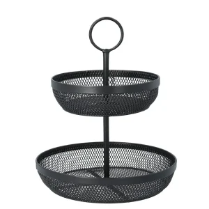 Koszyk Gridio Dwupietrowy Okragly 31X26 Cm