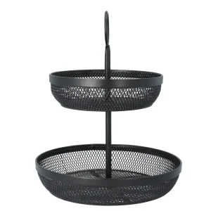 Koszyk Gridio Dwupietrowy Okragly 31X26 Cm