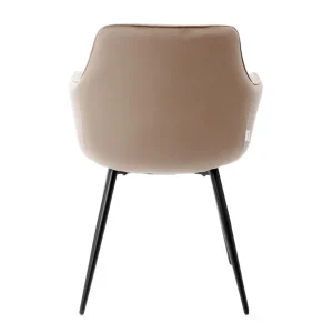 Krzeslo Andre Welurowe Brazowe 56X61X86 Cm