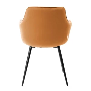 Krzeslo Andre Welurowe Karmelowe 56X61X86 Cm