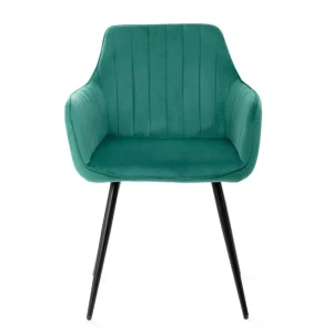 Krzeslo Andre Welurowe Zielone 56X61X86 Cm