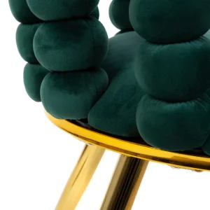 Krzeslo Bubble Beam Welurowe Zielone 56,5X52X87 Cm