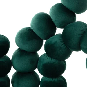 Krzeslo Bubble Beam Welurowe Zielone Z Czarnymi Nogami 56,5X52X87 Cm