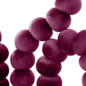 Krzeslo Bubble Beam Welurowe Bordowe 56,5X52X87 Cm