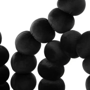 Krzeslo Bubble Beam Welurowe Czarne 56,5X52X87 Cm