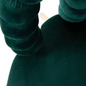 Krzeslo Bubble Beam Welurowe Zielone 56,5X52X87 Cm