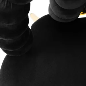 Krzeslo Bubble Beam Welurowe Czarne 56,5X52X87 Cm