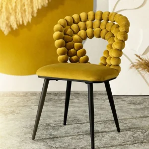 Krzeslo Bubble Verse Welurowe Oliwkowe 48X65X81 Cm