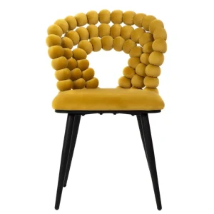 Krzeslo Bubble Verse Welurowe Oliwkowe 48X65X81 Cm