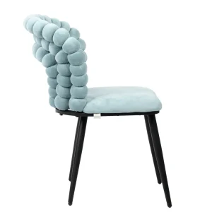 Krzeslo Bubble Verse Welurowe Turkusowe 48X65X81 Cm