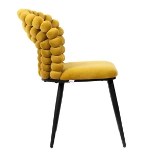 Krzeslo Bubble Verse Welurowe Oliwkowe 48X65X81 Cm