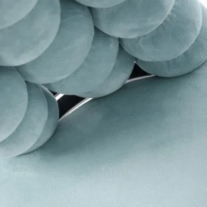 Krzeslo Bubble Verse Welurowe Turkusowe 48X65X81 Cm