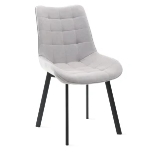 Krzeslo Colin W Tkaninie Jasnoszare 53X61X88 Cm