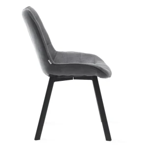 Krzeslo Colin W Tkaninie Grafitowe 53X61X88 Cm