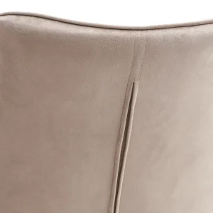 Krzeslo Colin Welurowe Bezowe 53X61X88 Cm