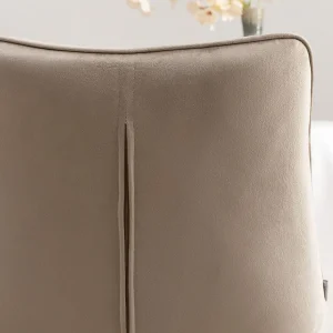 Krzeslo Colin Welurowe Bezowe 53X61X88 Cm