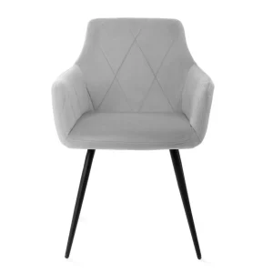 Krzeslo Fellice Welurowe Szare 56X61X86 Cm