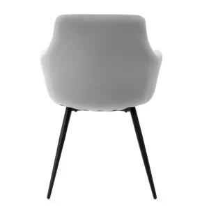 Krzeslo Fellice Welurowe Szare 56X61X86 Cm