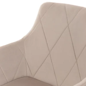 Krzeslo Fellice Welurowe Bezowe 56X61X86 Cm