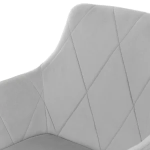 Krzeslo Fellice Welurowe Szare 56X61X86 Cm