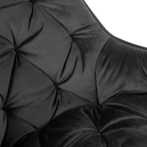 Krzeslo Flossi Welurowe Czarne 57X63X84 Cm