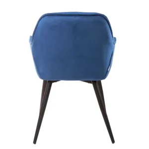 Krzeslo Flossi Welurowe Granatowe 57X63X84 Cm