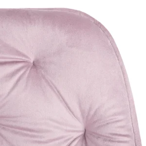 Krzeslo Flossi Welurowe Obrotowe Rozowe 57X65X90 Cm