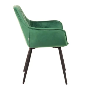 Krzeslo Flossi Welurowe Zielone 57X63X84 Cm