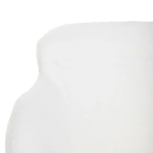 Krzeslo Fluffy Ecru W Tkaninie Teddy 57X60X78 Cm
