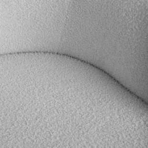 Krzeslo Fluffy Szare W Tkaninie Teddy 57X60X78 Cm