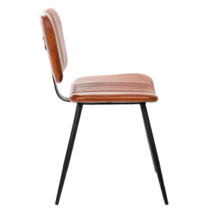 Krzeslo Gladio W Obiciu Ze Skory Bawolej Brazowe 47X51X82 Cm