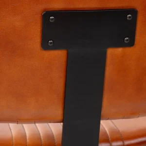 Krzeslo Gladio W Obiciu Ze Skory Bawolej Brazowe 47X51X82 Cm