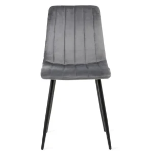 Krzeslo Golick Welurowe Ciemnoszare 44X57X88 Cm