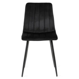 Krzeslo Golick Welurowe Czarne 44X57X88 Cm