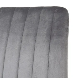 Krzeslo Golick Welurowe Ciemnoszare 44X57X88 Cm