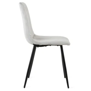 Krzeslo Golick Welurowe Jasnoszare 44X57X88 Cm