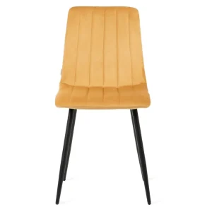 Krzeslo Golick Welurowe Musztardowe 44X57X88 Cm