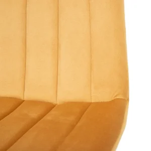 Krzeslo Golick Welurowe Musztardowe 44X57X88 Cm