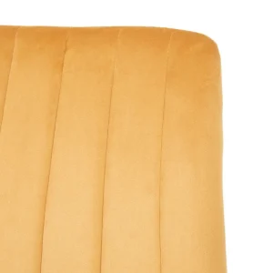 Krzeslo Golick Welurowe Musztardowe 44X57X88 Cm