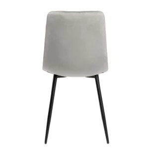 Krzeslo Gunhild Welurowe Jasnoszare 44X57X88 Cm