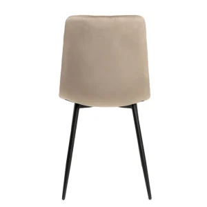 Krzeslo Gunhild Welurowe Bezowe 44X57X88 Cm