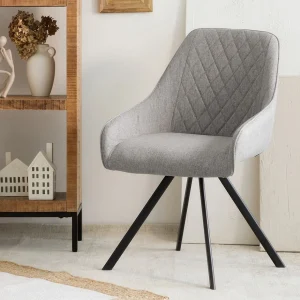 Krzeslo Laurent Obrotowe Welurowe Bezowe 54X55X85 Cm, Sh: 50Cm