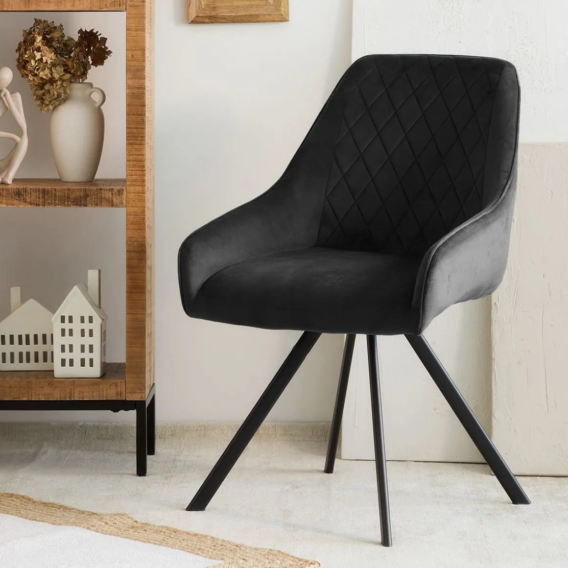 krzeslo_laurent_obrotowe__0-3.webp Krzeslo Laurent Obrotowe Welurowe Szare 54X55X85 Cm, Sh: 50Cm