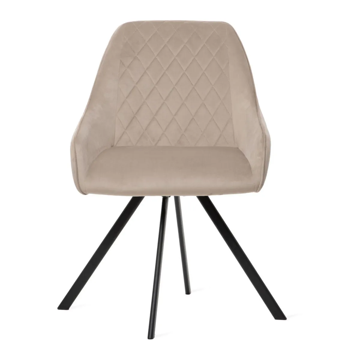 krzeslo_laurent_obrotowe__2.webp Krzeslo Laurent Obrotowe Welurowe Czarne 54X55X85 Cm, Sh: 50Cm