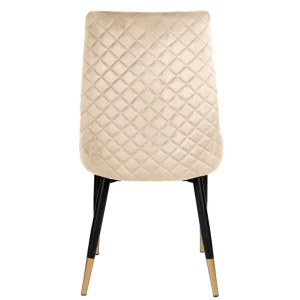 Krzeslo Logan Welurowe Bezowe 44X44X92 Cm