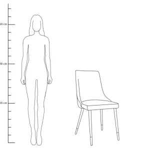 Krzeslo Logan Welurowe Zielone 44X44X92 Cm