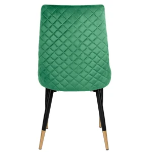 Krzeslo Logan Welurowe Zielone 44X44X92 Cm
