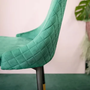 Krzeslo Logan Welurowe Zielone 44X44X92 Cm