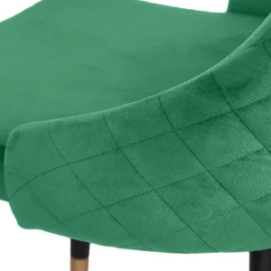 Krzeslo Logan Welurowe Zielone 44X44X92 Cm